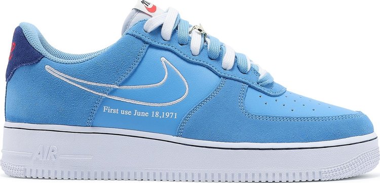 Кроссовки Nike Air Force 1 '07 LV8 'First Use - University Blue', синий - фото