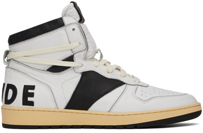 

Высокие кроссовки SSENSE Exclusive White & Black Rhecess Rhude