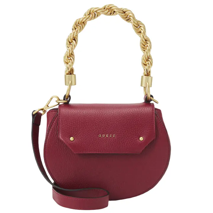 

Сумка сэдл Guess Aida Flap, малиновый