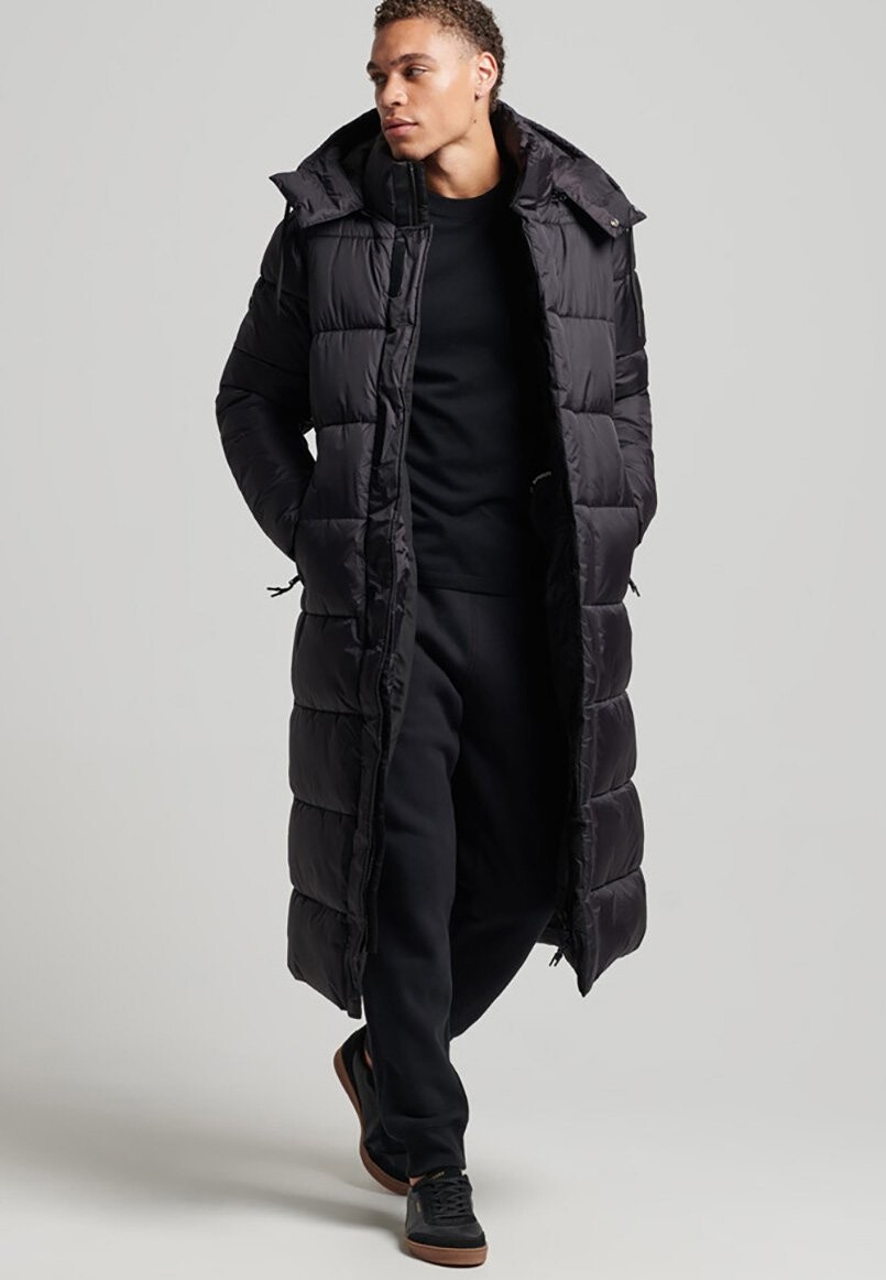 

Пальто зимнее Superdry, черный
