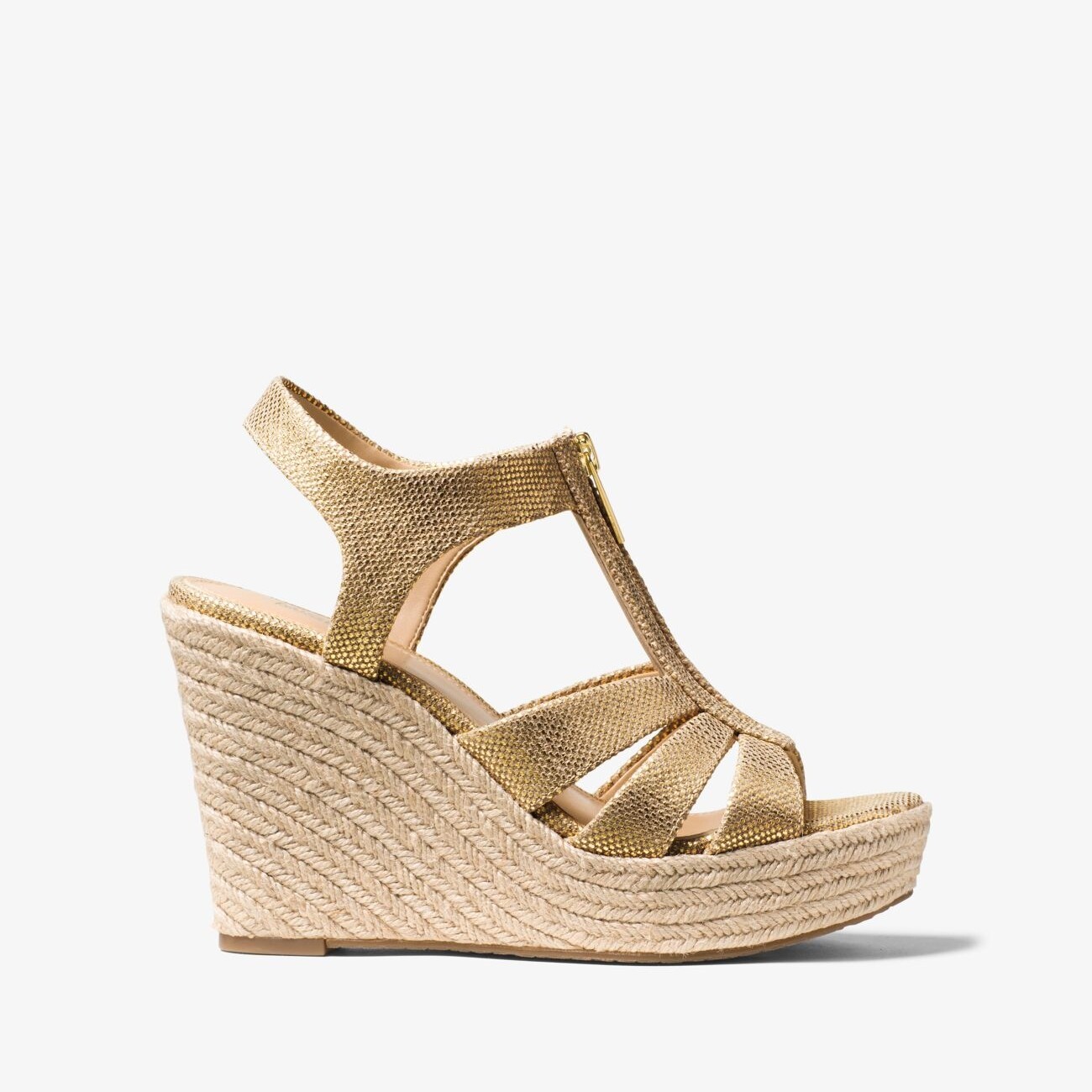 

Босоножки Michael Michael Kors Berkley Metallic Wedge, золотой