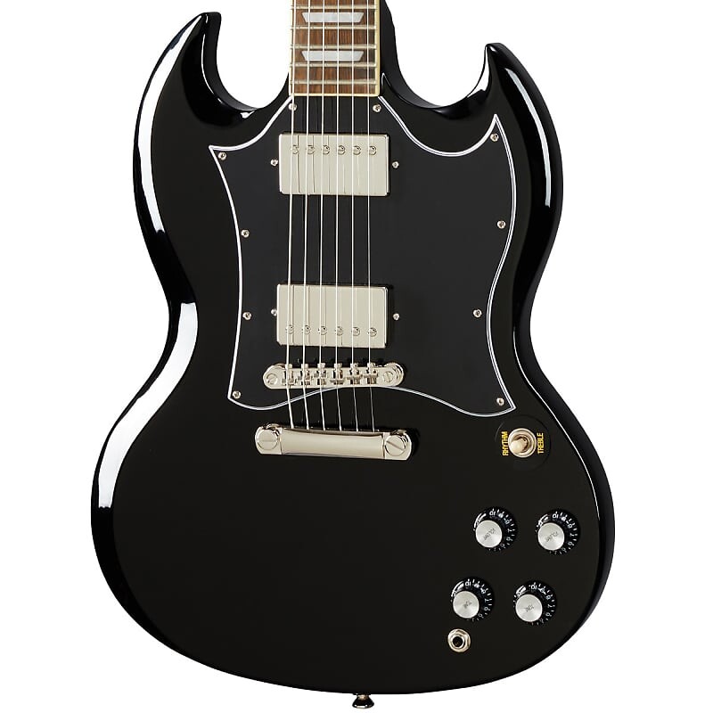 

Стандартная электрогитара Epiphone SG в цвете черное дерево EISSBEBNH1