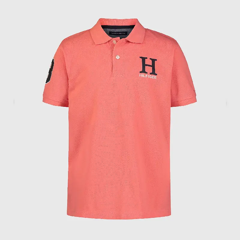 

Футболка-поло Tommy Hilfiger Big Kids' H, кораловый