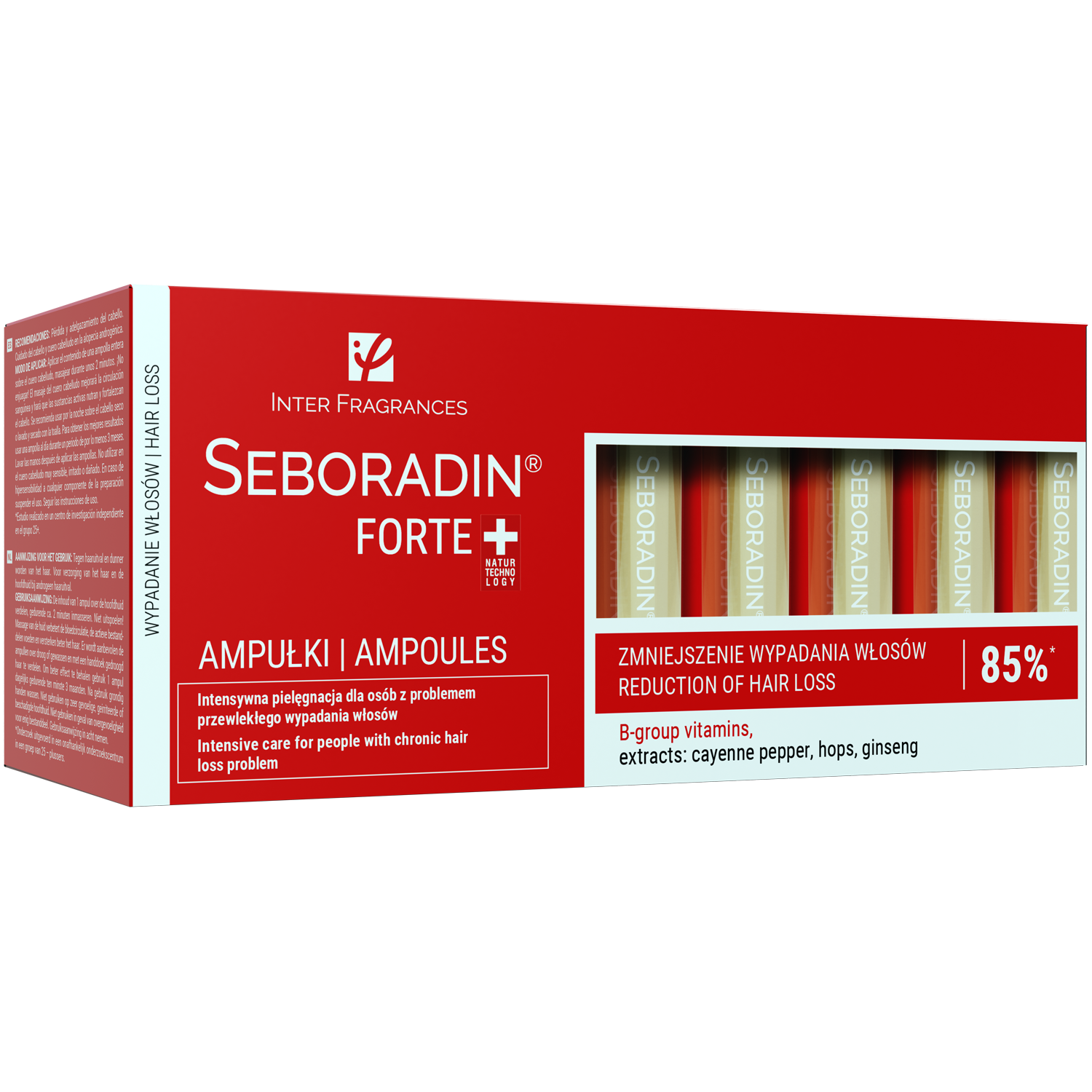 Seboradin Forte ампулы для волос против выпадения волос, 14 шт/уп.