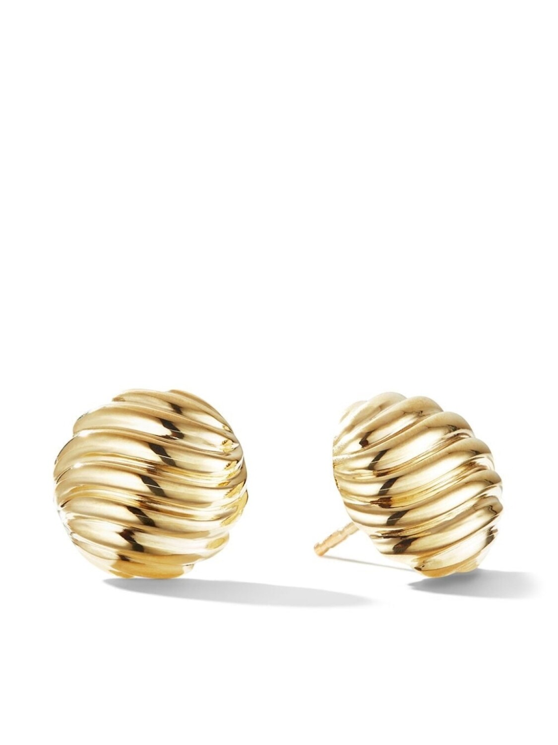 

Серьги-гвоздики Sculpted Cable из желтого золота David Yurman, золотой