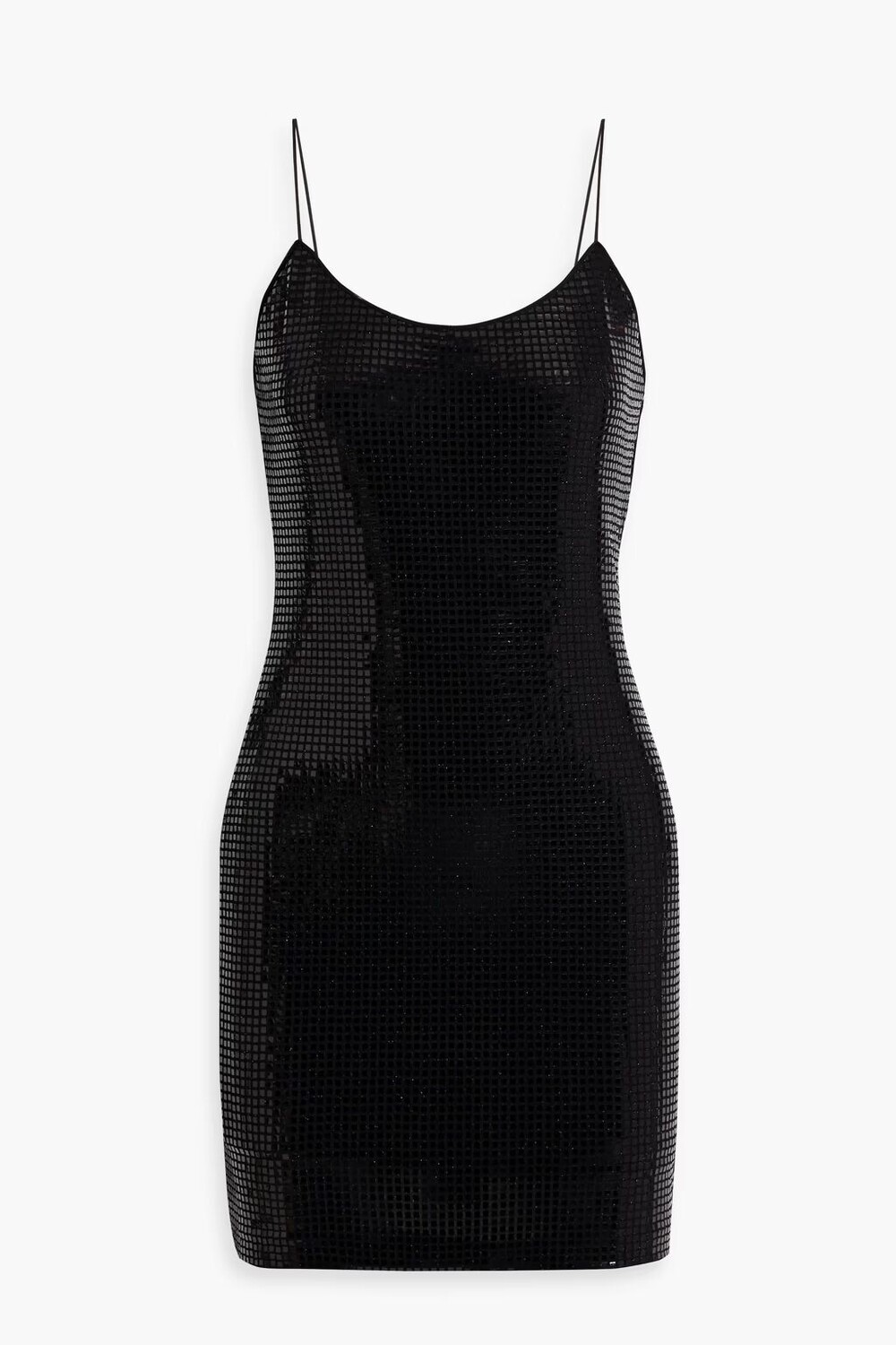 

Платье мини Nelle из джерси с пайетками Alice + Olivia, черный