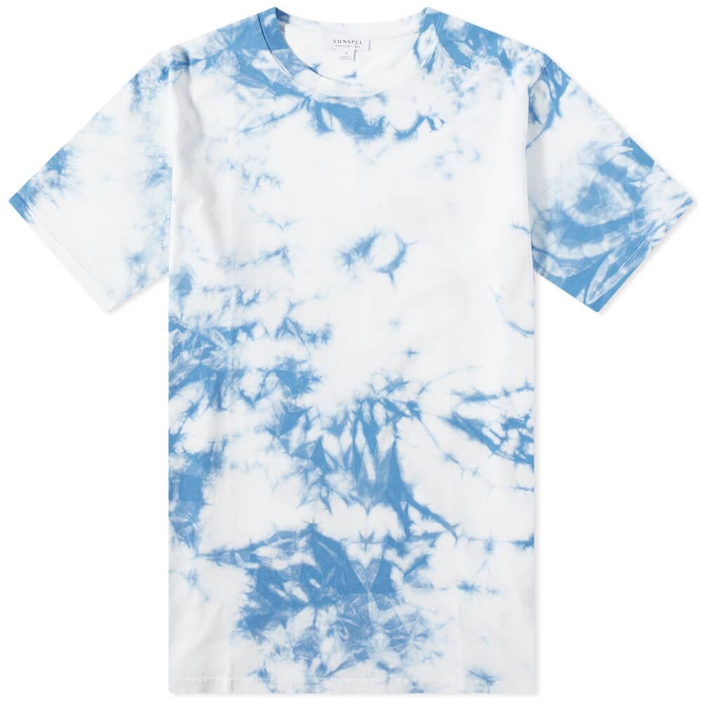

Футболка Sunspel Tye Dye Riviera Crew Neck Tee, Серый