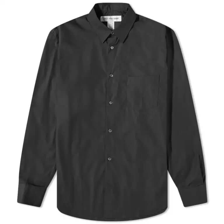 Рубашка Comme Des Garçons Shirt Forever Poplin, черный