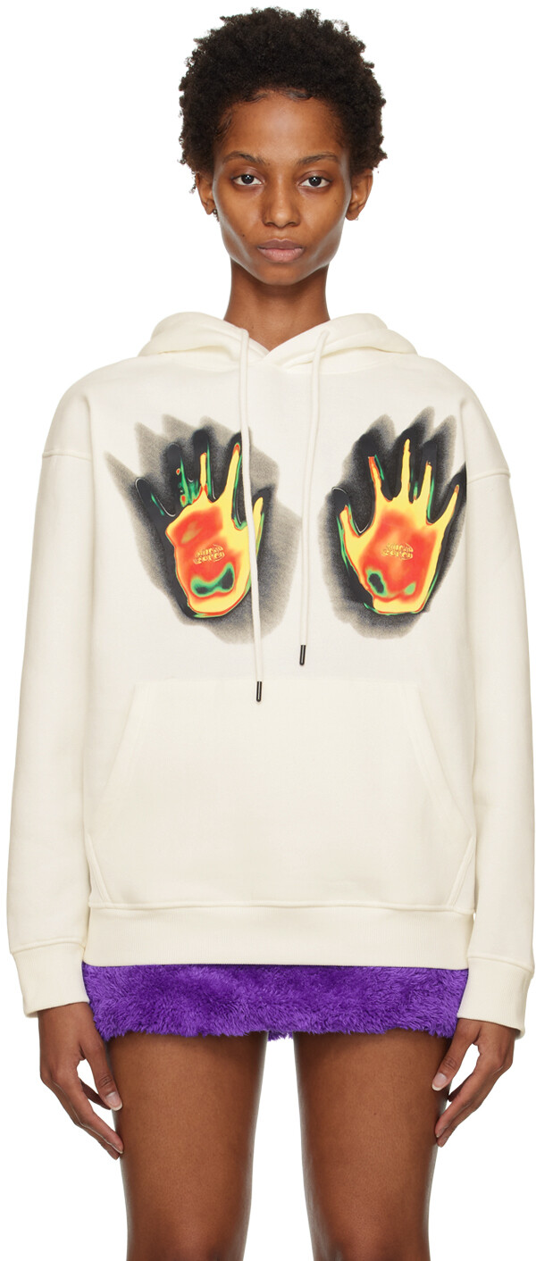 

SSENSE Эксклюзивная толстовка с капюшоном White Heat Hand Sinead Gorey