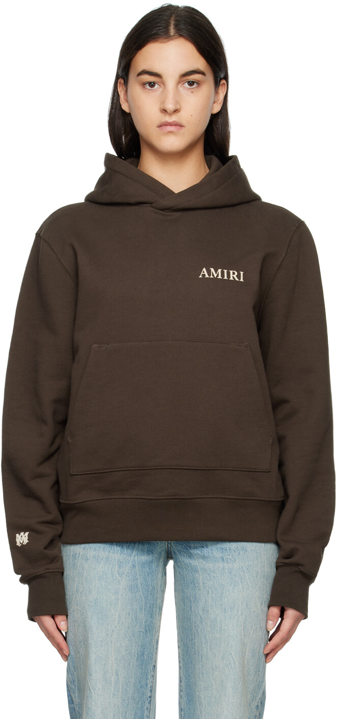 

Коричневая толстовка с капюшоном AMIRI