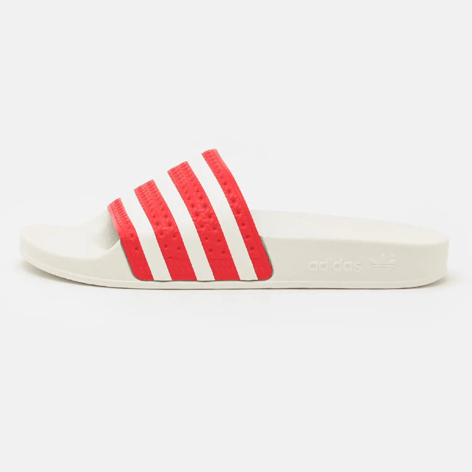 

Сандалии на плоской подошве Adidas Originals Adilette, белый/красный