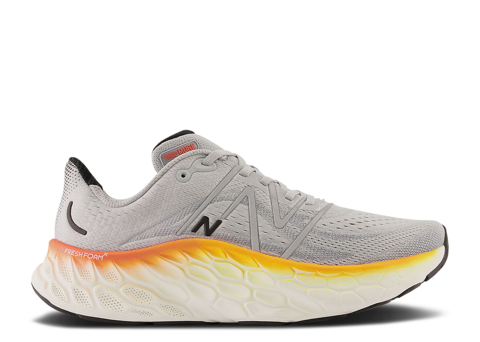 

Кроссовки New Balance Fresh Foam X More V4 2E Wide 'Aluminum Grey Hot Marigold', серый