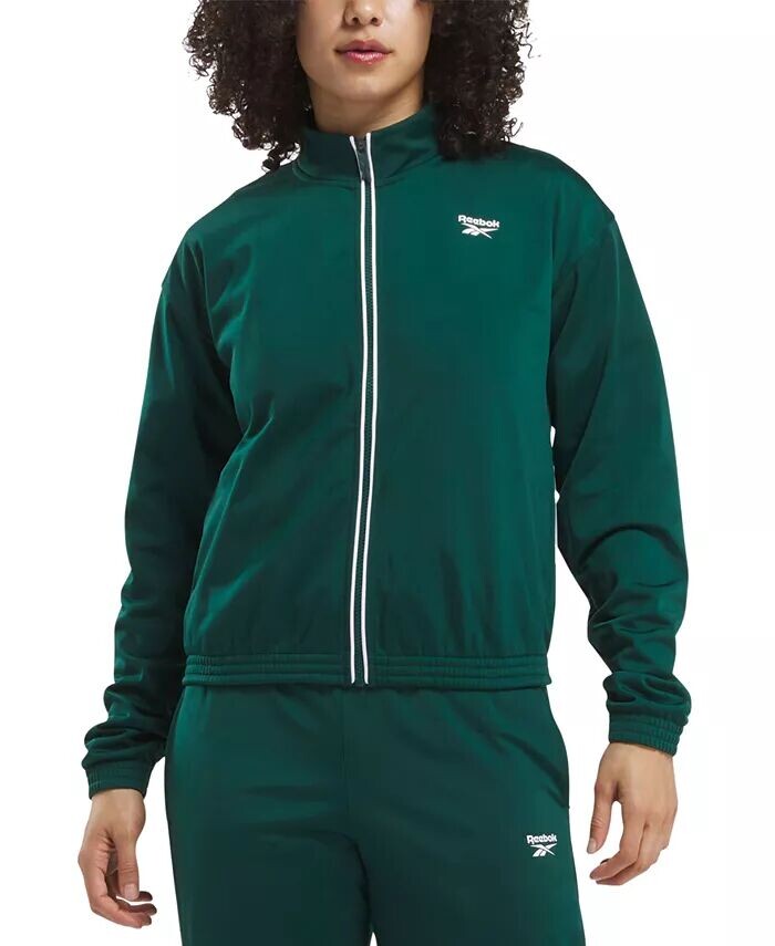 

Женская трикотажная спортивная куртка с фирменной спиной Vector Reebok, зеленый