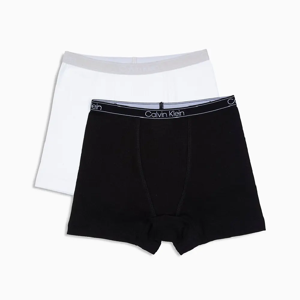 

Комплект трусов шортиков для девочек, 2 шт, Calvin Klein Rib, 2 шт, черный/белый