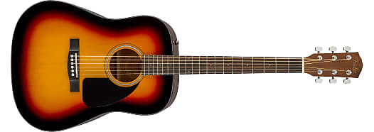 Fender CD-60 Dreadnought V3 с футляром, накладка на гриф из орехового дерева, солнечные лучи - IPS210813609 CD-60 Dreadnought V3 w/Case, Walnut Fingerboard, - IPS210813609