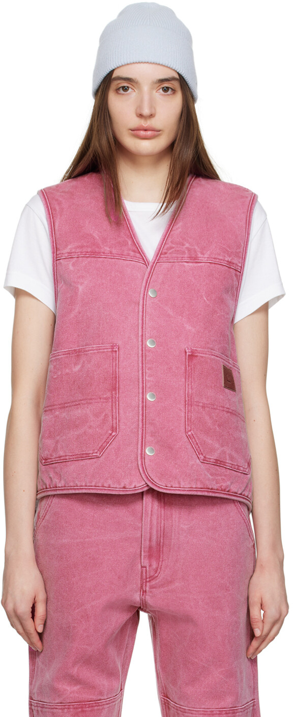 

Розовый жилет с заклепками Acne Studios