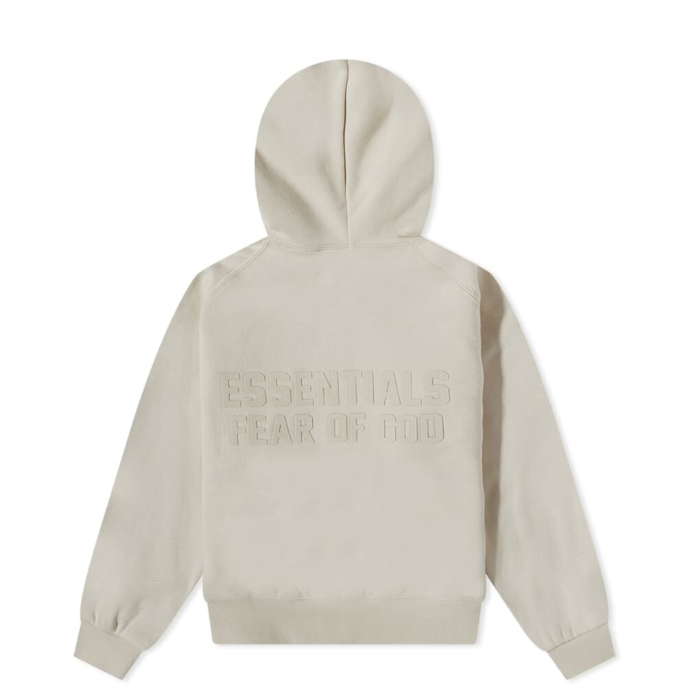

Толстовка Fear of God ESSENTIALS Kids Logo Zip Hoody