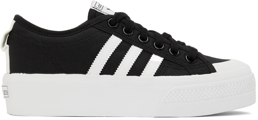 

Черные кроссовки Nizza на платформе adidas Originals