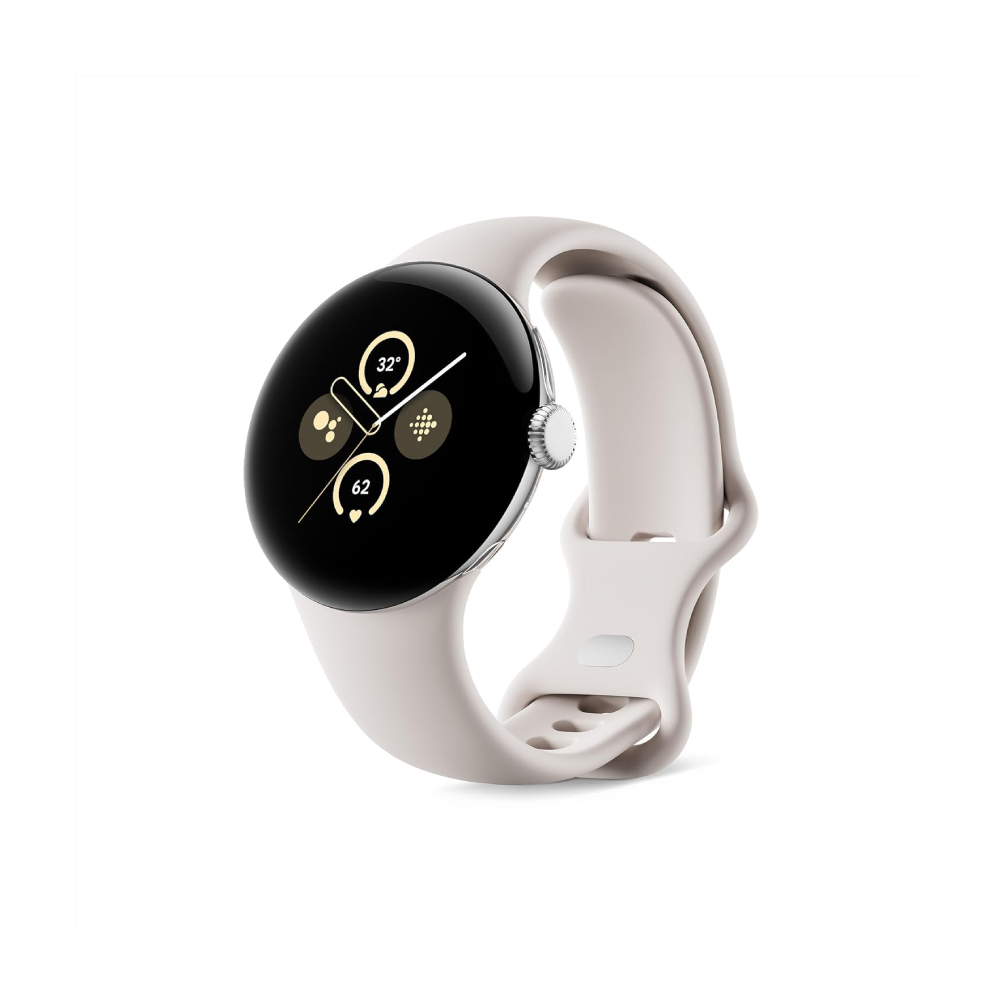 Умные часы Google Pixel 2, 41 мм, LTE + Wi-Fi, Polished Silver Case/Porcelain Active Band