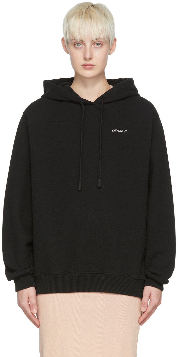 

Черный худи из хлопка Off-White