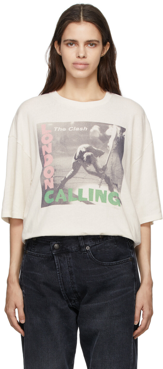 

Футболка оверсайз Off-White с надписью Clash London Calling R13
