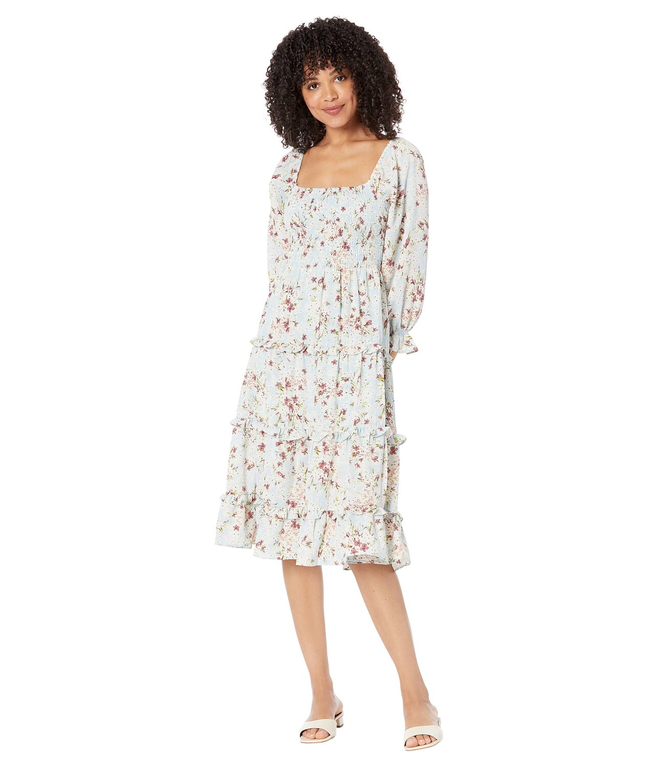 

Платье BCBGeneration, Smocked Midi Dress GV01D89