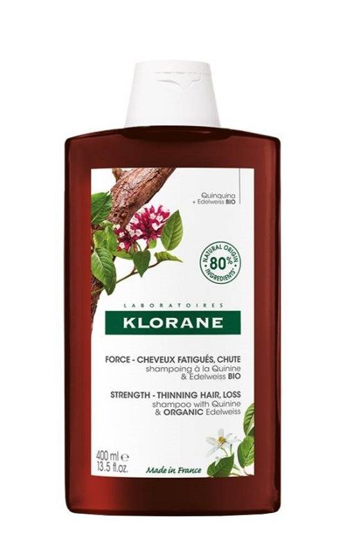 цена Klorane Chinina i Organiczna Szarotka шампунь, 400 ml