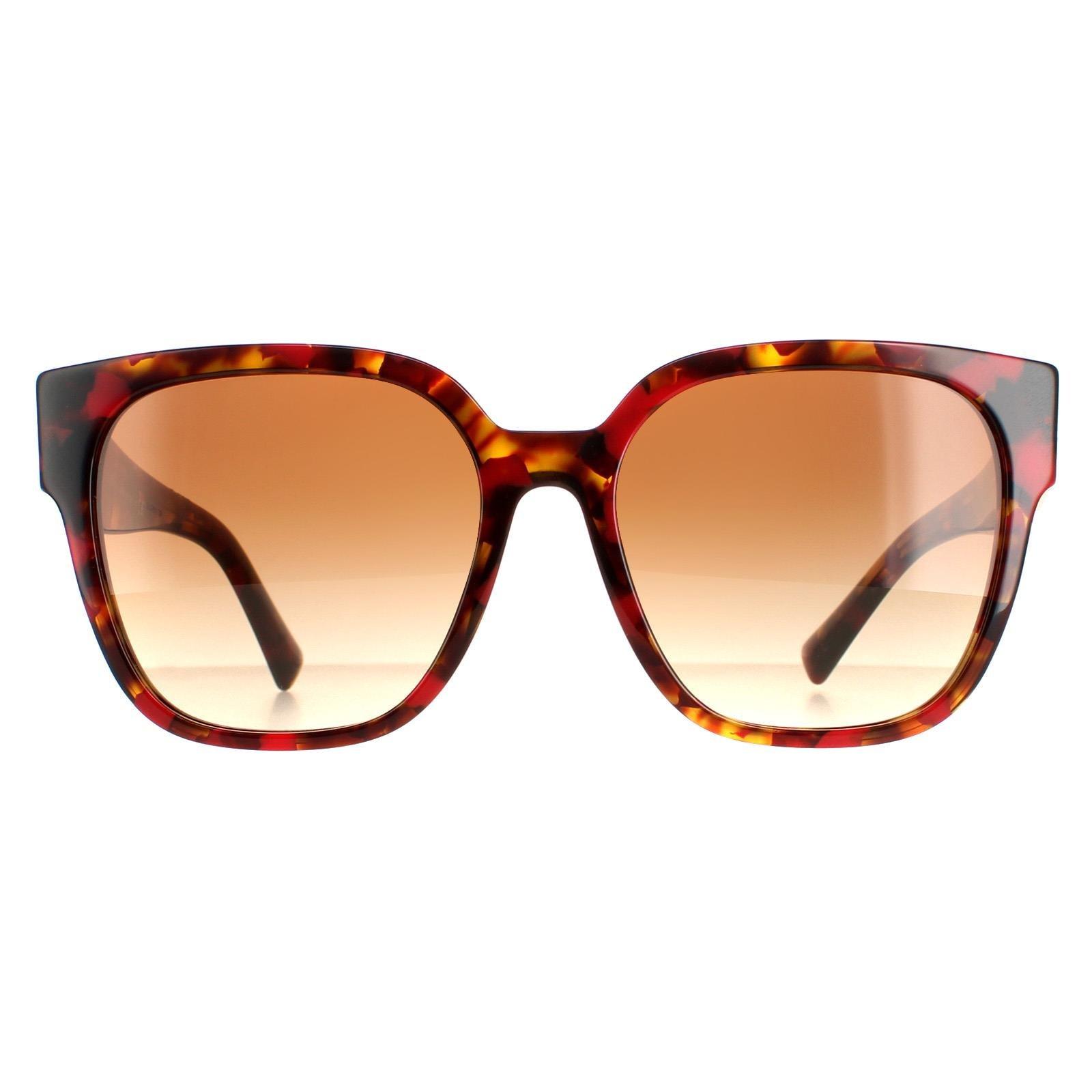 Квадратные красные гаванно-коричневые солнцезащитные очки с градиентом VA4111 Valentino, коричневый смартфон bq 6030g practic red gradient