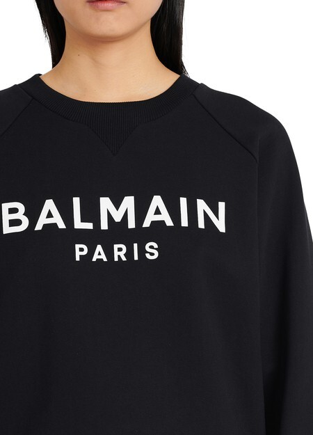 

Хлопковая толстовка с логотипом Balmain
