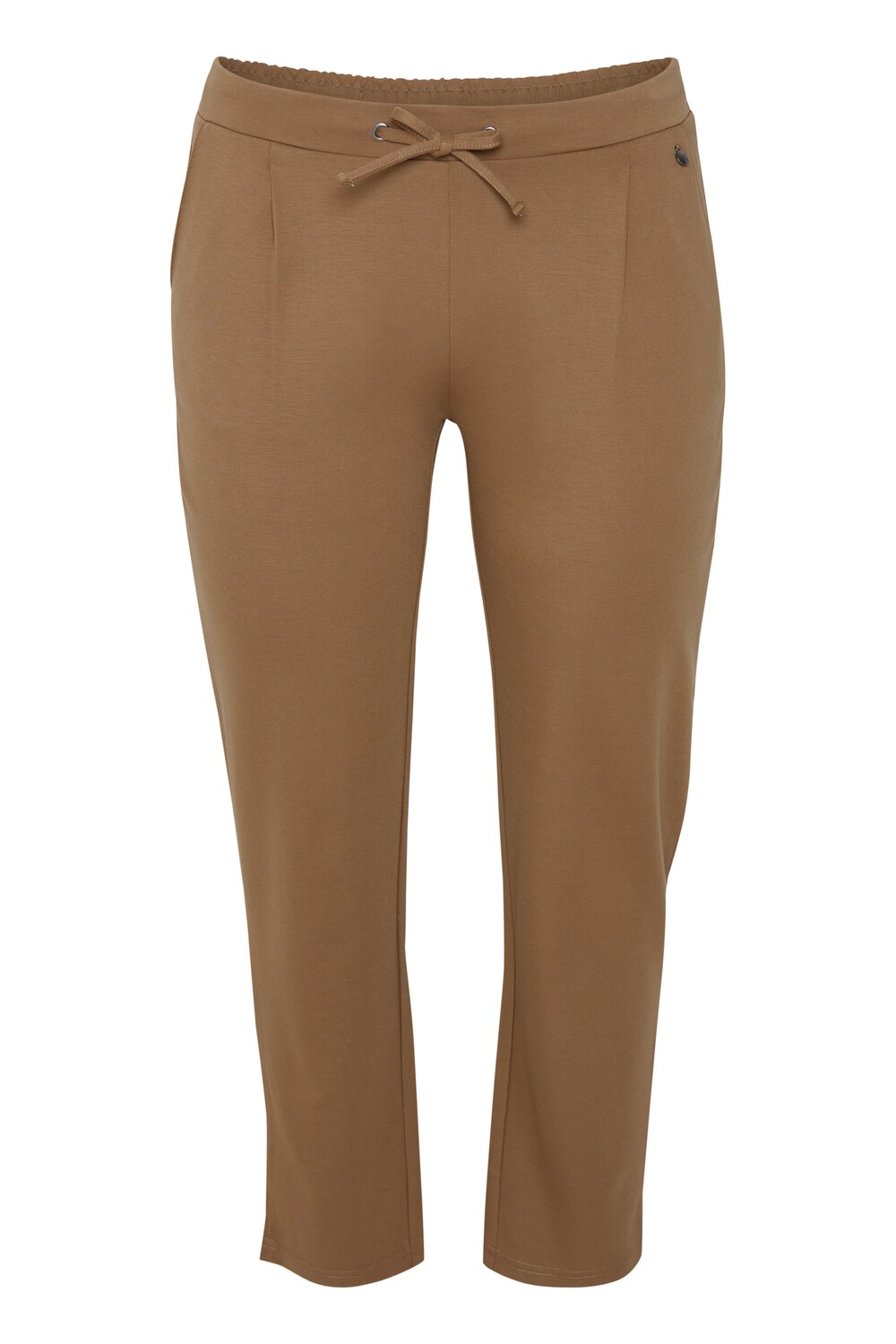 Узкие брюки со складками спереди Fransa Curve STRETCH, коричневый