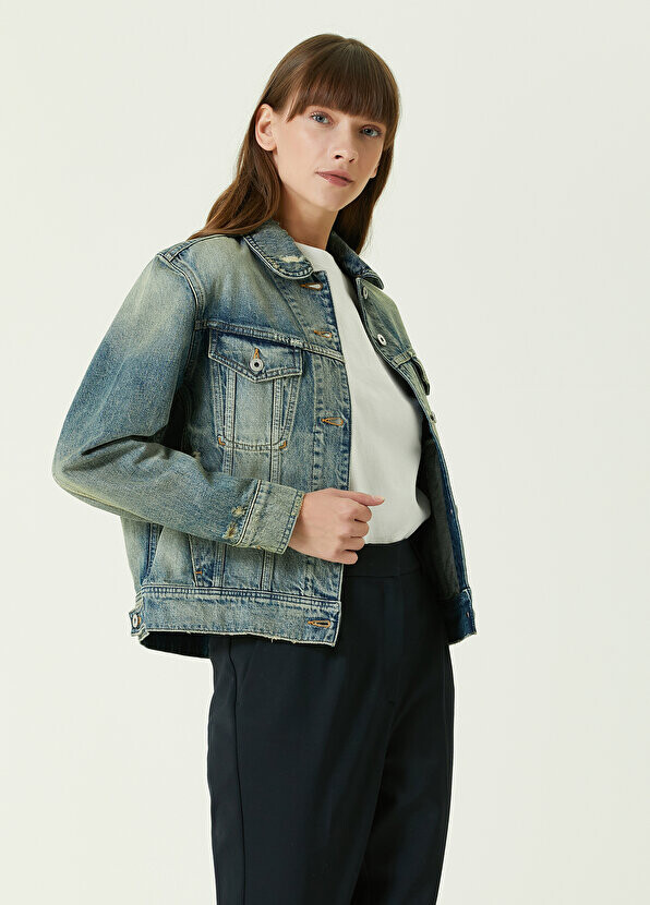 

Синяя джинсовая куртка Kenzo, Синий