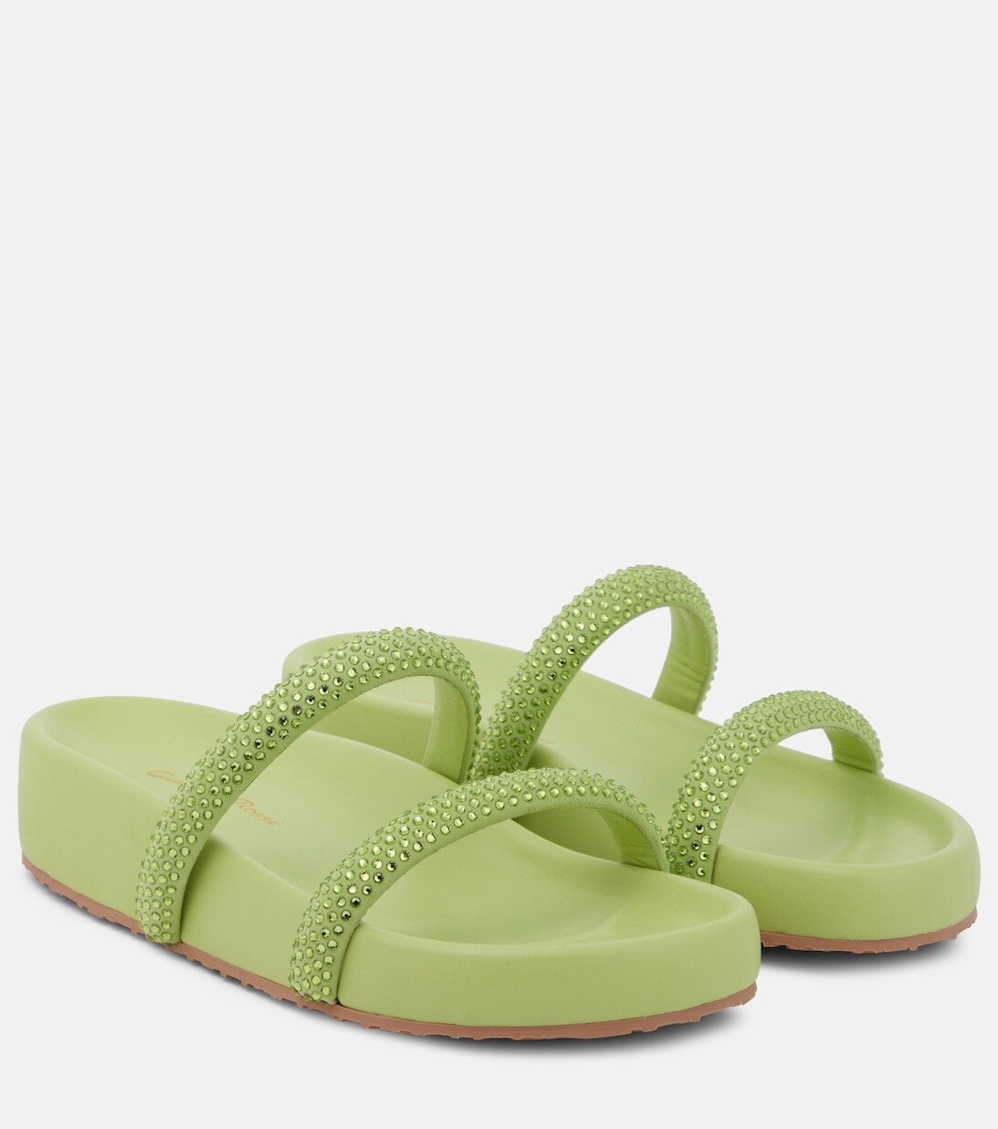 

Босоножки с декором Croisette Gianvito Rossi, зеленый