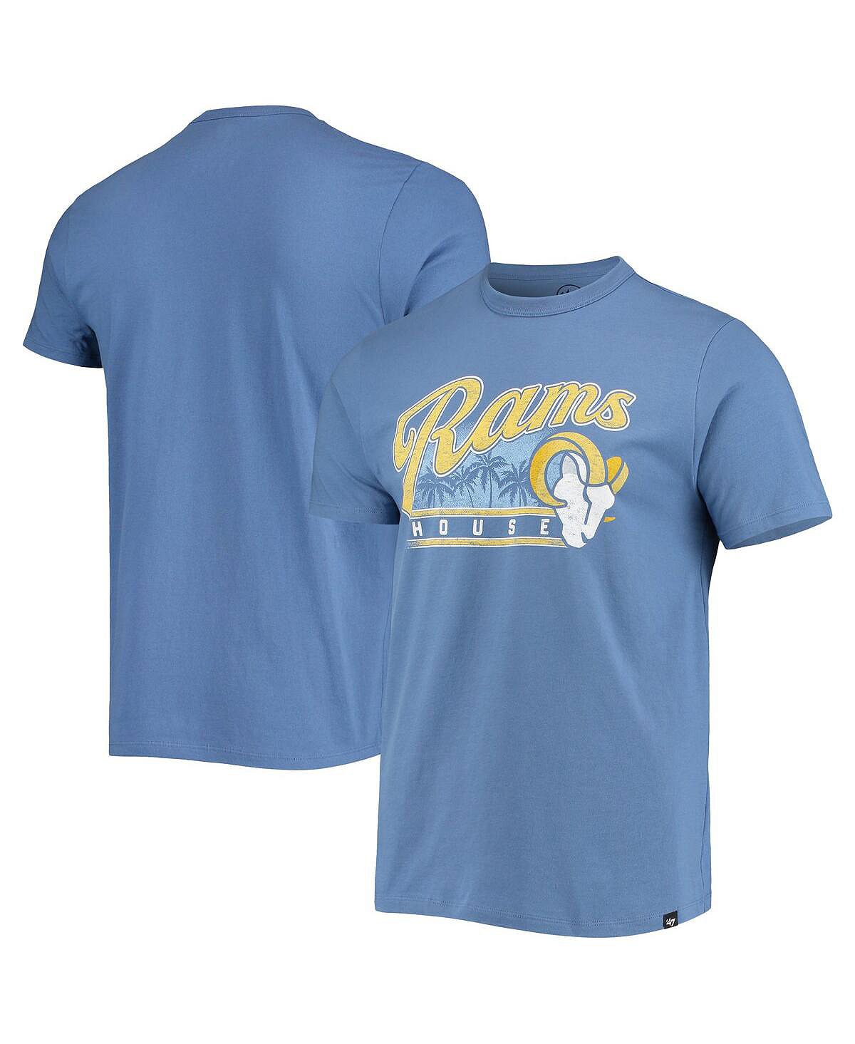 Мужская футболка Royal Los Angeles Rams Team Franklin '47 Brand футболка most los angeles размер 98 белый