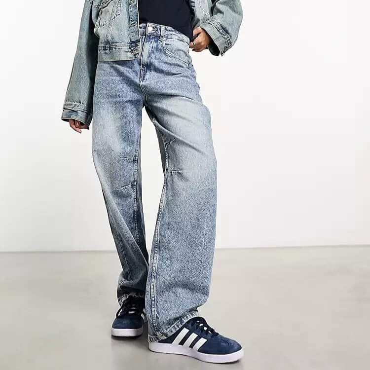 

Джинсы Asos Design Balloon, голубой