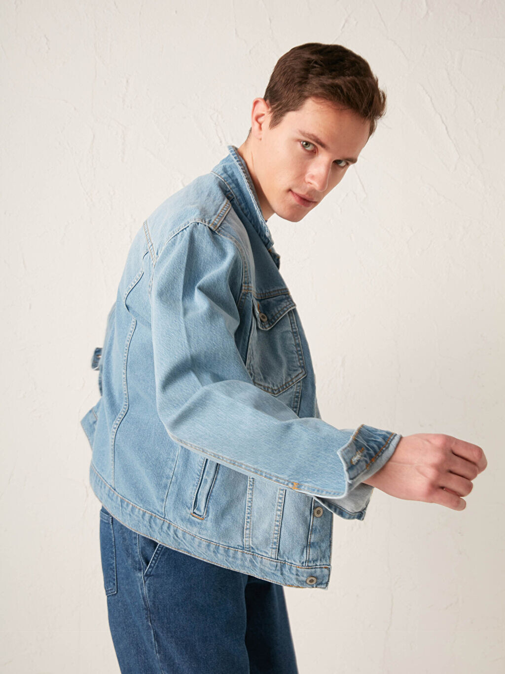 

Джинсовая куртка стандартного кроя LCW Jeans, Серый