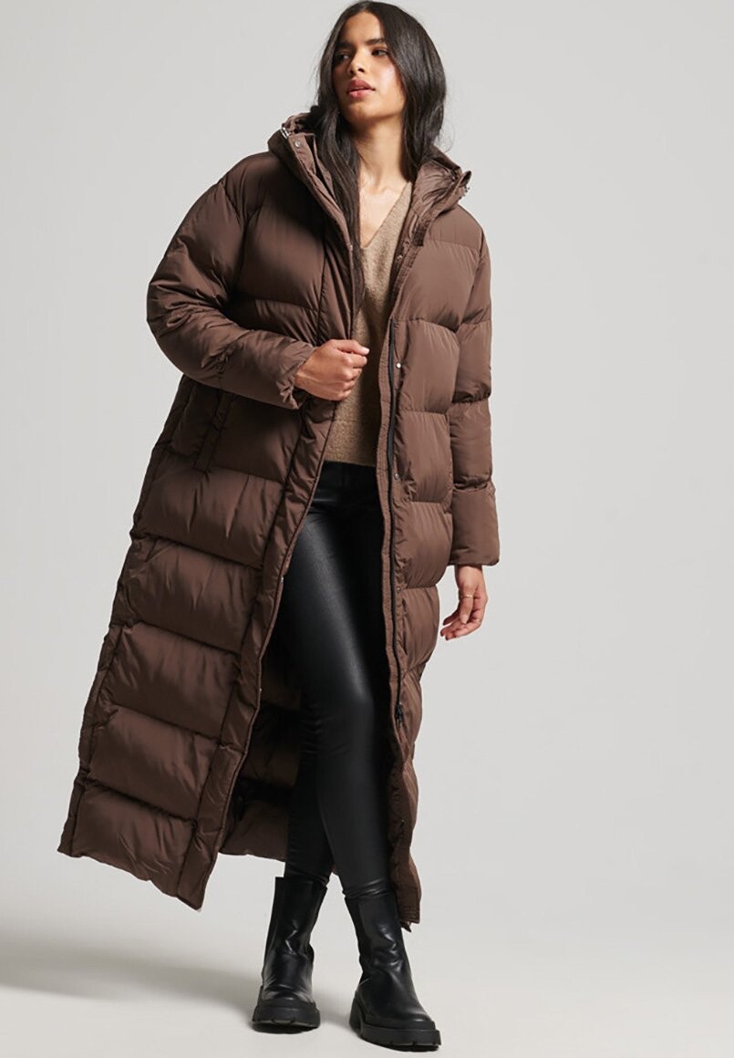 

Пальто зимнее Superdry, коричневый