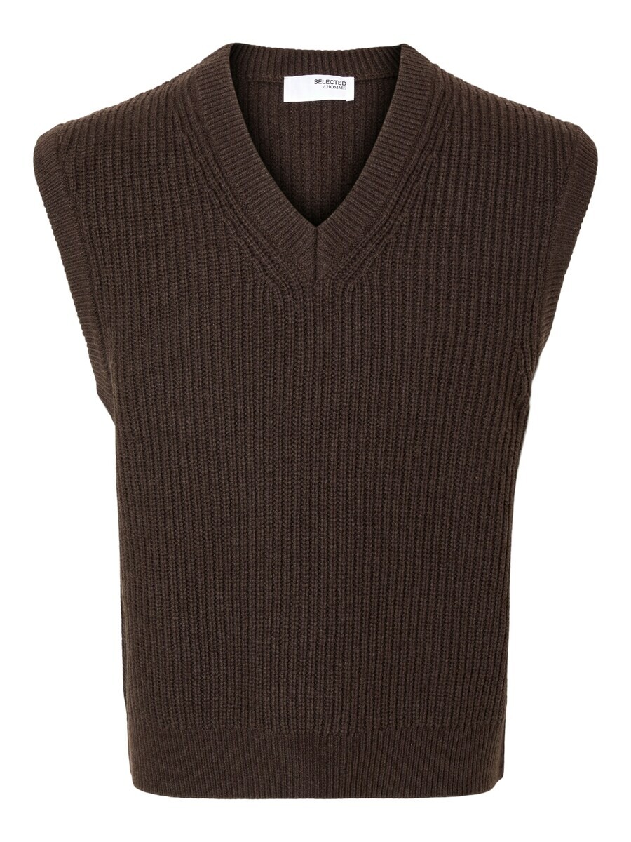 

Свитер SELECTED HOMME Sweater Vest, цвет Chocolate