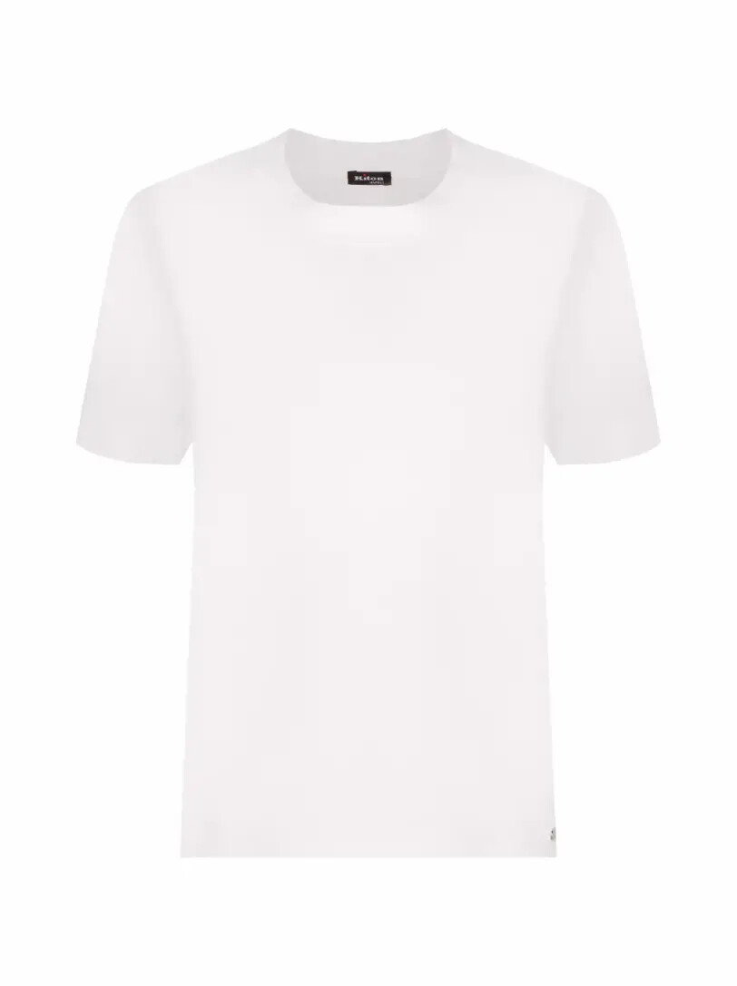 

Хлопковая футболка с логотипом Kiton, Белый