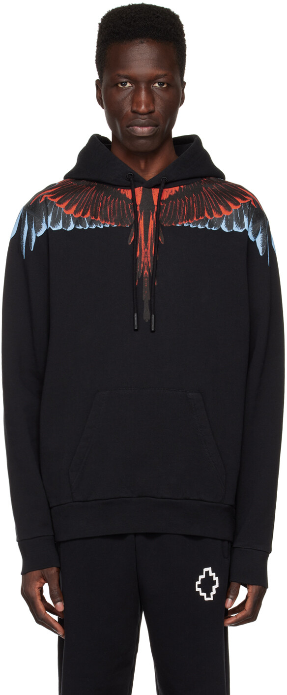 

Толстовка с капюшоном Black Icon Wings Marcelo Burlon County of Milan, Черный