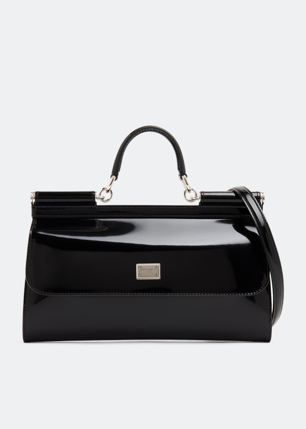 Сумка DOLCE&GABBANA Kim Sicily polished handbag, черный цена и фото