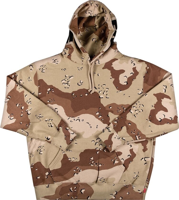 

Толстовка Supreme Rib Hooded Sweatshirt 'Chocolate Chip Camo', коричневый