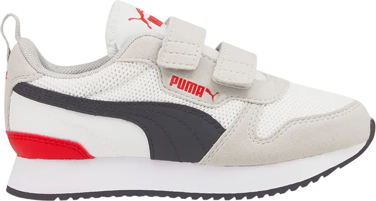 

Кроссовки Puma R78 Little Kid White High Risk Red, белый