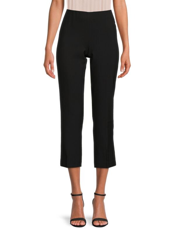 

Укороченные брюки с расклешенными штанинами Adrianna Papell Black, Черный