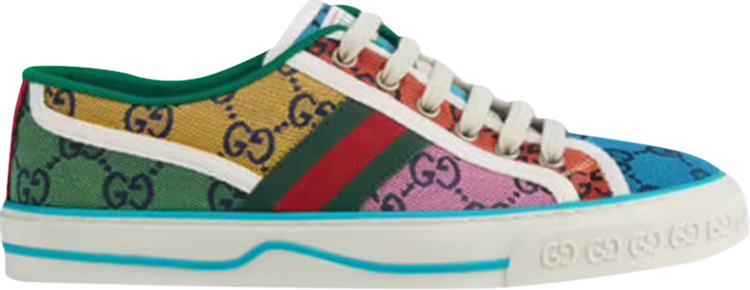 Кроссовки Gucci Wmns Tennis 1977 Multi Monogram, разноцветный - фото