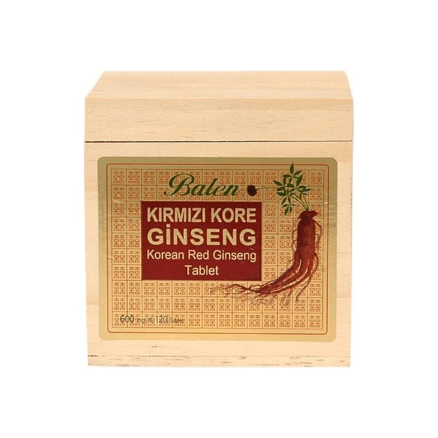 

Balen Wooden Box Red Korean Ginseng 600 Mg 120 Tablet