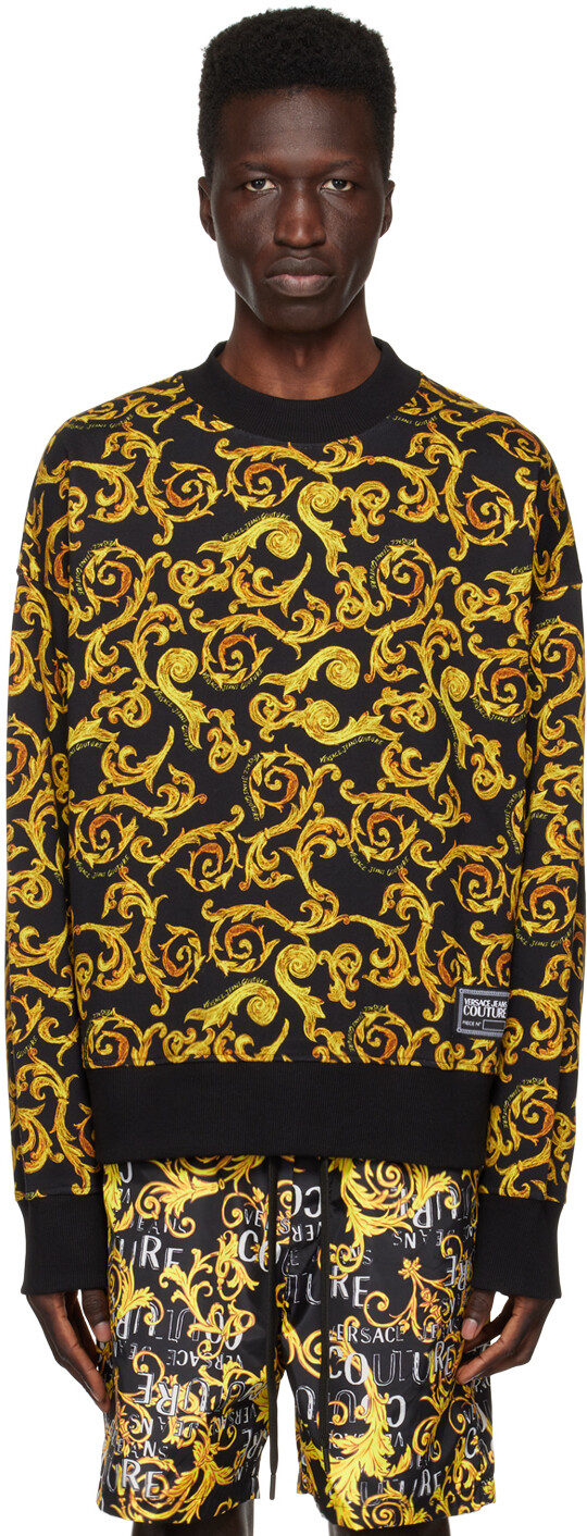 

Черно-золотая толстовка Sketch Couture Versace Jeans Couture, Черный