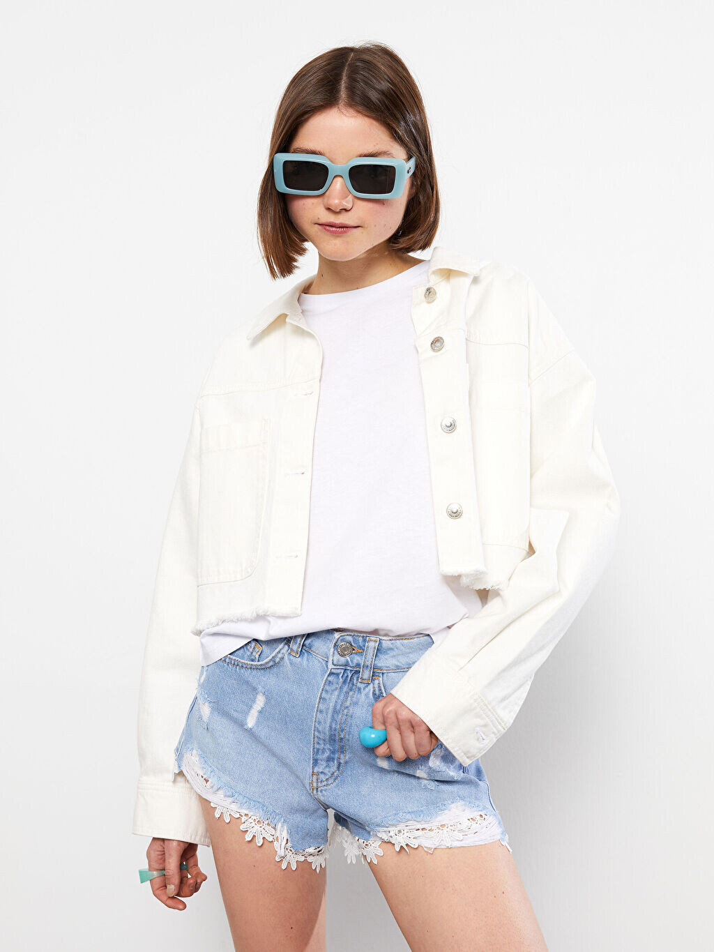 

Женские джинсовые шорты Rodeo с высокой талией и вышивкой LCW Jeans
