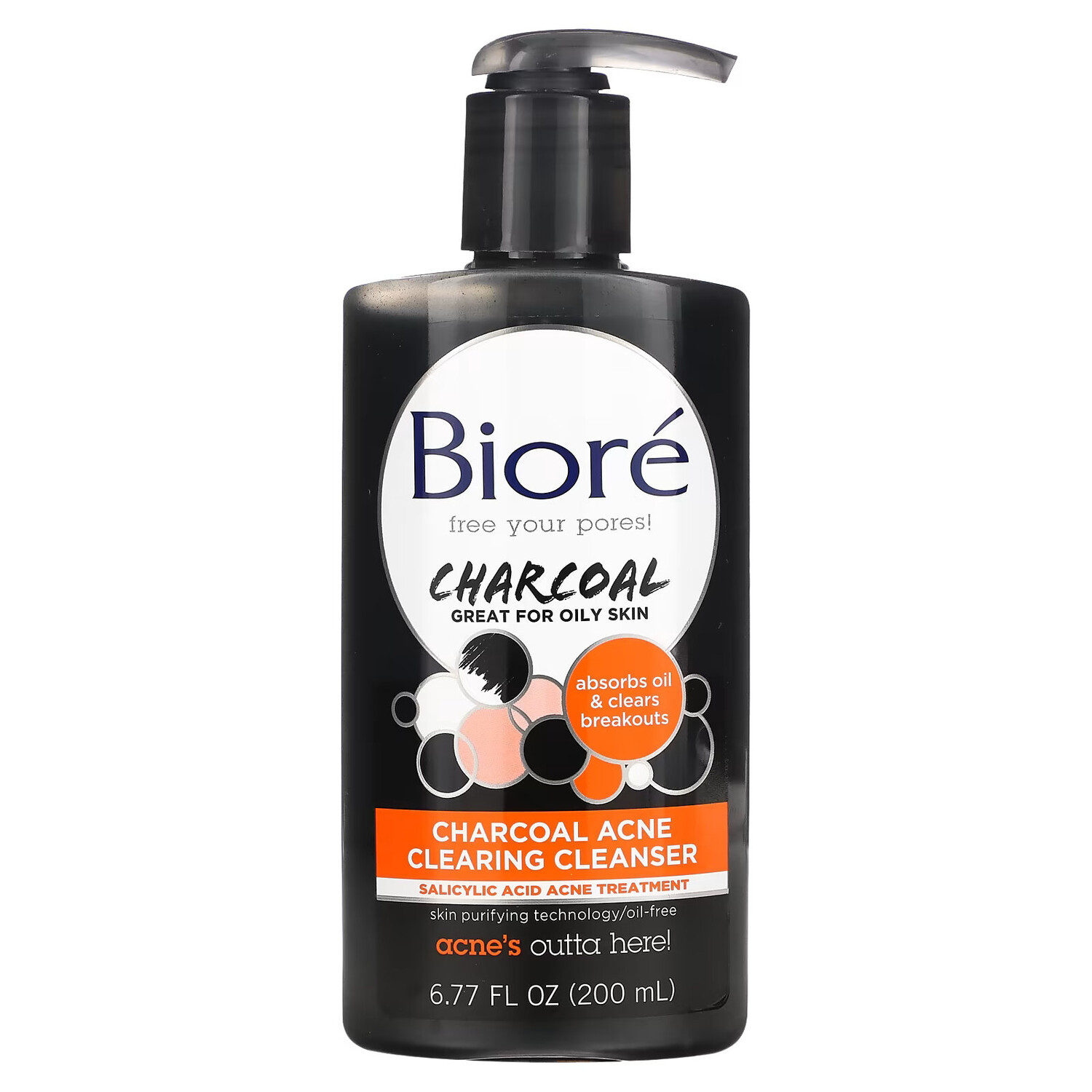 

Biore, Очищающее средство для борьбы с акне с углем, 200 мл
