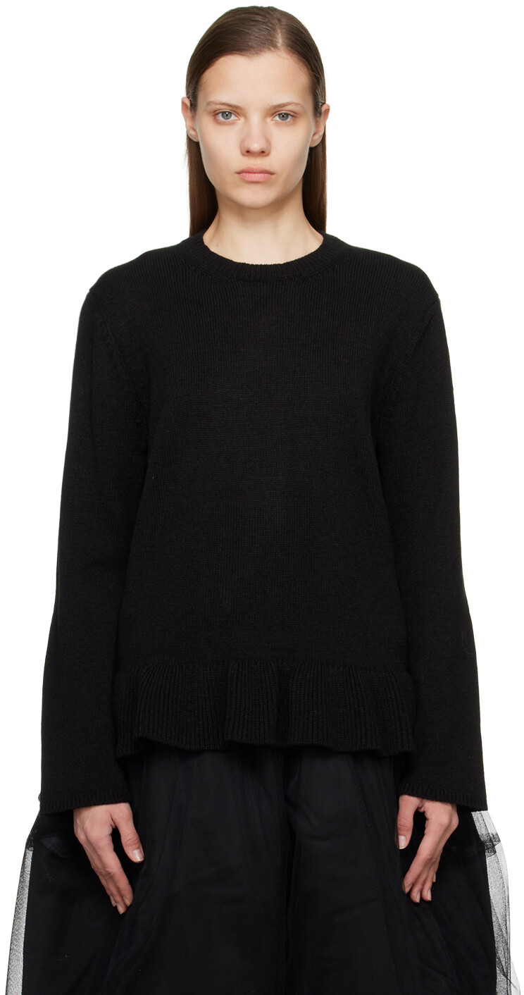 

Черный свитер с рюшами Comme des Garçons Comme des Garçons