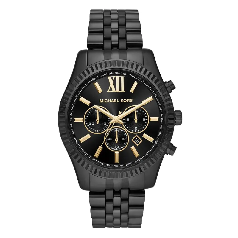

Часы наручные Michael Kors Lexington с хронографом, черный